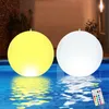 2Stück RGBW Solar Schwimmende Pool Beleuchtung, Ø34cm Produktbild-Vorschau 1