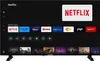 A smart TV screen displaying various apps and content. Produktbild-Vorschau