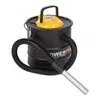A black ash vacuum cleaner with a yellow lid and a silver nozzle is shown against a white background. Voir les images du produit
