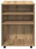 vidaXL Artisan dubová skříňka na kolečkách 60x53x72 cm Náhled obrázku produktu 6