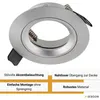 12x Einbaurahmen Alu gebürstet LED Decken Strahler inkl Produktbild-Vorschau 2