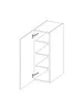 Hoher Oberschrank LAILI – Breite 45 cm, weiß Produktbild-Vorschau 2