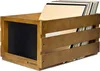 Navaris Holz Schallplatten Kiste mit Kreidetafel - 42,9 x Produktbild-Vorschau 1