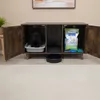Relaxdays Szafka na kuwetę dla kota, XXL, 2 komory, domek Podgląd zdjęcia produktu 5