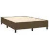 vidaXL Boxspringbett mit Matratze & LED Dunkelbraun 140x200 Produktbild-Vorschau 5