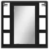CLORIS Bad-Spiegelschrank Schwarz 60x16x60 cm Holzwerkstoff Produktbild-Vorschau 5
