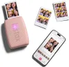 A pink Instax mini Link 3 printer is shown with printed photos and a smartphone displaying the same photos. Anteprima dell’immagine prodotto