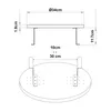 Couchtablett ‘Kuleskyd’ verstellbar Ø34 cm Metallhalterung Produktbild-Vorschau 7