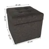 mg dizajnová čalúnená stolička, 45x45 cm, farba hnedá - Náhľad obrázku produktu 2