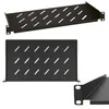 Extralink policová doska 1U 250 mm do rack skrine, čierna Náhľad obrázku produktu 1