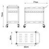 Outdoor Servierwagen 'Bard' mit 5 Haken Stahl 72 x 77 x 38 Produktbild-Vorschau 7