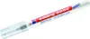 A white carpenter pen with red and blue labeling. Produktbild-Vorschau