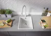 PRIMAGRAN Spülbecken Weiß 36x44cm, Granitspüle 1 Becken + Produktbild-Vorschau 3