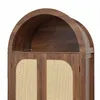 Merax Hochschrank mit Bogen-Nische und LED, Vitrine mit Produktbild-Vorschau 13