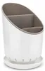 WELLHAUS Scolapiatti ovale 19x12 cm bianco-grigio Anteprima dell’immagine prodotto 2