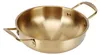 A close-up studio shot of a gold-colored ramen pot with two handles. Produktbild-Vorschau