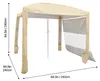 VEVOR Cabana da spiaggia, tenda da spiaggia 2,4 x 2,4 m con Anteprima dell’immagine prodotto 8