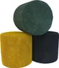 Samt-Hocker ZEFIR DOT 40x40 cm rund – stilvoller Sitzhocker Produktbild-Vorschau 4