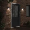 vidaXL: 2 apliques para pared exterior, color , acero Vista previa de la imagen del producto 3