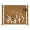 vidaXL Gartentor 100x100 cm Cortenstahl Gras-Design Produktbild-Vorschau 3