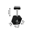 URail Spot Cube 1x8W schwarz matt/chrom 230V Metall 4000K Produktbild-Vorschau 6