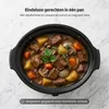 Olvy Slow Cooker 6L – Slowcooker met keramische binnenpan – Productafbeelding-voorbeeld 2