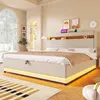 Merax Polsterbett 180x200 cm, Doppelbett mit USB Typ-C Produktbild-Vorschau 2