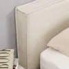 Polsterbett PESARO 160x200 cm, Beige – modernes Doppelbett Produktbild-Vorschau 5