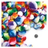 Colorations Bastel Pompons Regenbogen gestreift - 180 Stück Produktbild-Vorschau 4