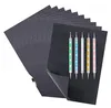 100 Blatt Kohlepapier mit 5 Stück Prägestift Set, A4 Produktbild-Vorschau 2