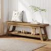 Tribesigns Eingangsbank, aus Holz mit Schuhablage, Produktbild-Vorschau 1
