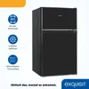 Exquisit Mini Kühl-Gefrierkombination, Kühlschrank mit Produktbild-Vorschau 3