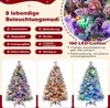 COSTWAY Umelý vianočný stromček 136 cm, vianočný stromček Náhľad obrázku produktu 3