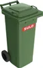 SULO Bidone per rifiuti grandi 80l HDPE verde mobile, Anteprima dell’immagine prodotto 1