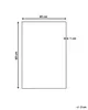 BELIANI Nástenné zrkadlo strieborné obdĺžnikové 40 x 60 cm Náhľad obrázku produktu 3