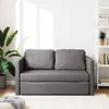 vidaXL Bodensofa mit Schlaffunktion Grau 112x174x55 cm Produktbild-Vorschau 3