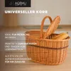 Aqbau® Natural Weiden-Picknickkorb mit Deckel 40 x 40 x 28 Produktbild-Vorschau 6