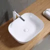 Umywalka Nablatowa Ceramiczna Stawiana Biała 41X31 Podgląd zdjęcia produktu 5