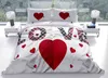 4-teiliges Bettwäsche-Set Love Herzen Mikrofaser 135x200 cm Produktbild-Vorschau 1