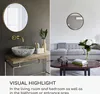 Elegance by Casa Chic - Zlaté kovové nástenné zrkadlo - Náhľad obrázku produktu 3
