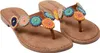 Lazamani Leder tan multi Pantolette Braun in Gr. 39 Produktbild-Vorschau 1