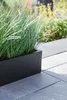 VIVANNO Blumenkasten Fiberglas FLOBO Kasten, Anthrazit matt Produktbild-Vorschau 4