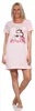 Damen Nachthemd Sleepshirt Nachtwäsche;  Puderrosa/M/38 Produktbild-Vorschau 2