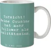 Mr. & Mrs. Panda Pott Spruch Cousine Influencer - Produktbild-Vorschau 1