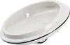 A close-up view of the lid of a ceramic storage container. Produktbild-Vorschau