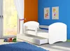 Kinderbett Jugendbett mit Matratze in Weiß / Weiß ACMA II Produktbild-Vorschau 2