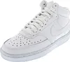 A white Nike Court Vision Mid sneaker is shown against a white background. Podgląd zdjęcia produktu