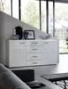 Sideboard - Weiß matt - Weiß Hochglanz - B 170 cm - 2 Türen Produktbild-Vorschau 2