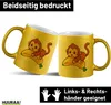 Huuraa Glitzertasse Süßer Affe Comic 330ml Gold Keramik Produktbild-Vorschau 2