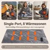 Elektrische USB Heizdecke 180 × 140 cm, 8 Heizzonen, 3 Produktbild-Vorschau 5